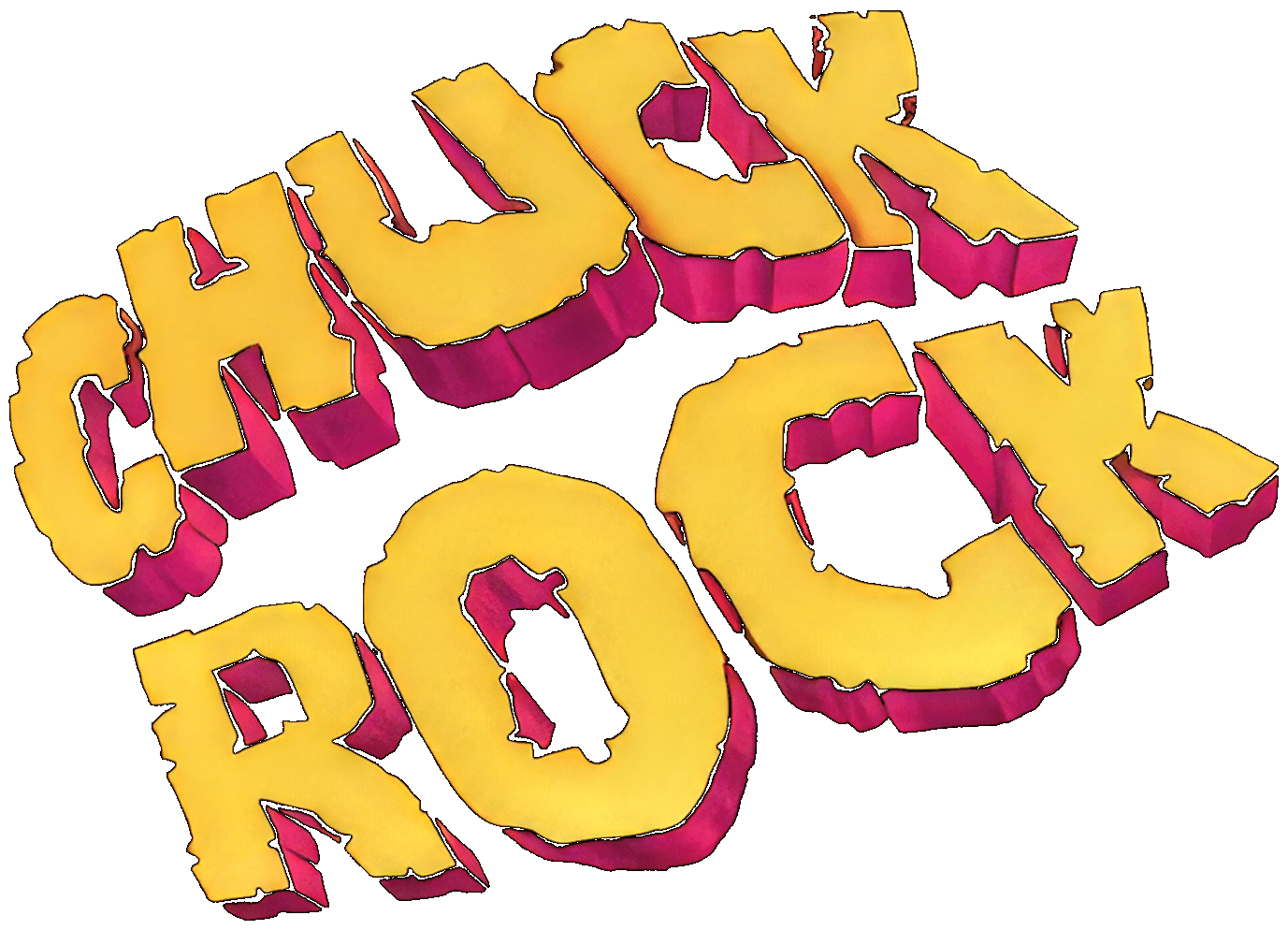 Chuck Rock logo for Super Nintendo